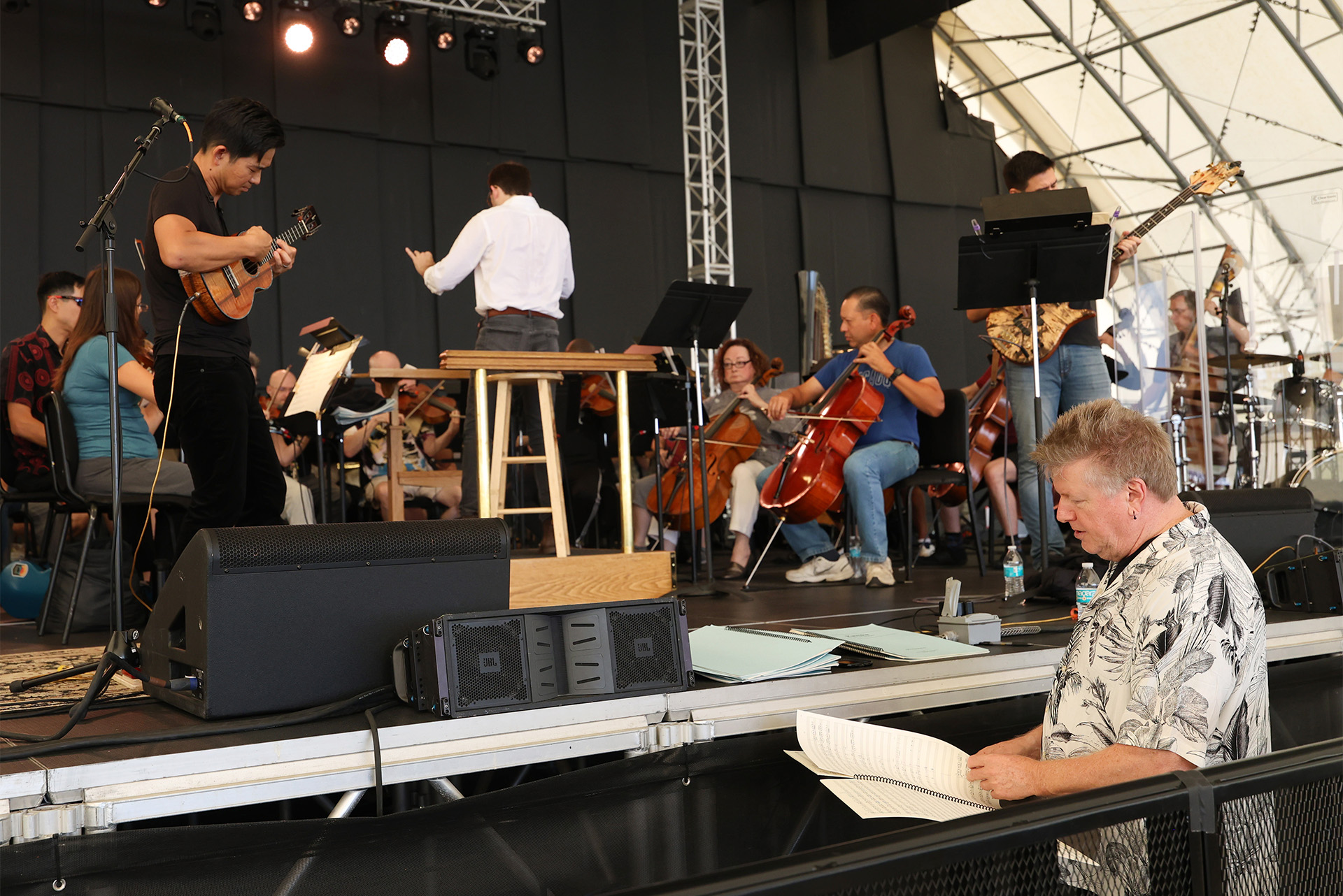Brian with Jake Shimabukuro and Orchestra